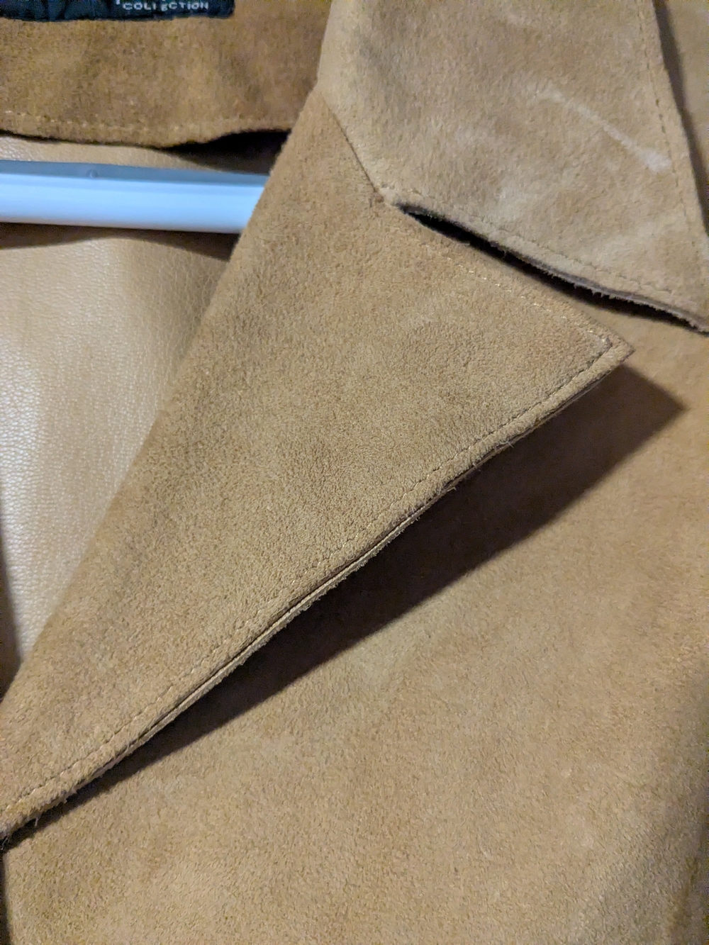 Vintage Y2K 100% Genuine Leather/ Suede Women's Blazer Jacket - Picture 6 of 6